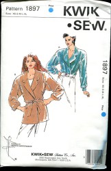 1897 KS LS WRAP/SNAP TOPS,BELT PATTERN XS-XL